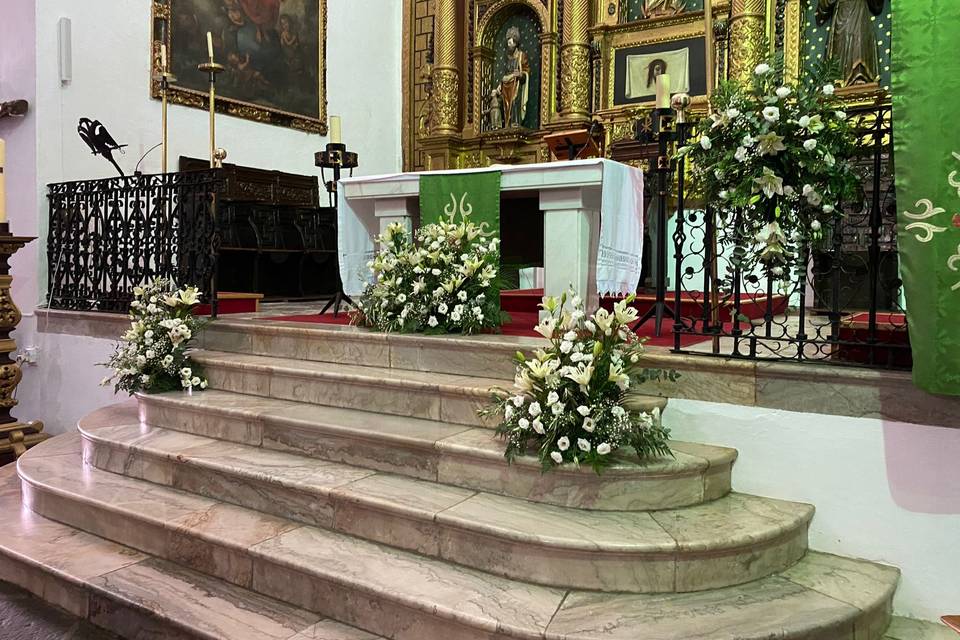 Altar iglesia boda