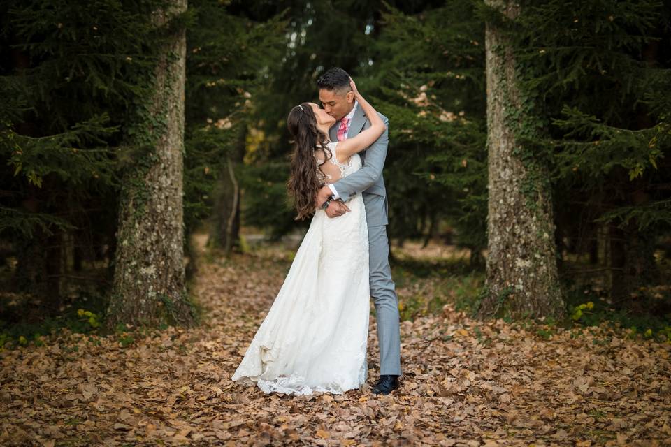 Pareja en el campo