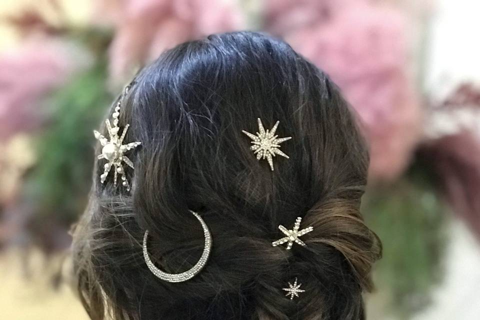 Trenza con adornos