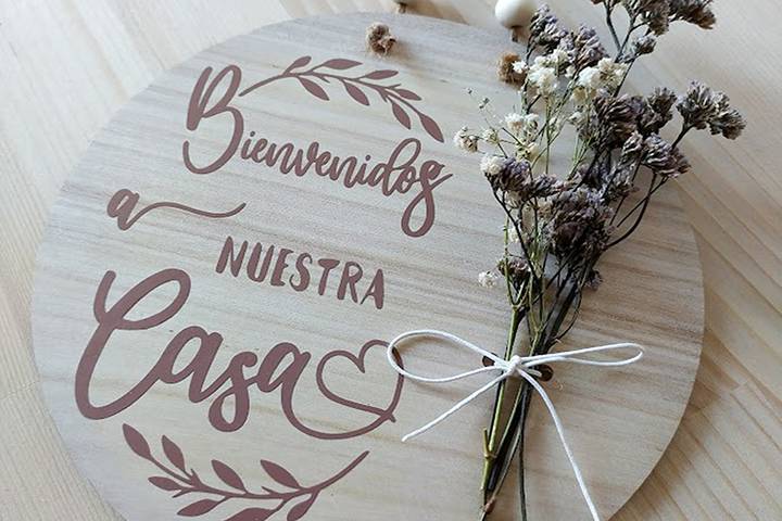 Cartel bienvenida