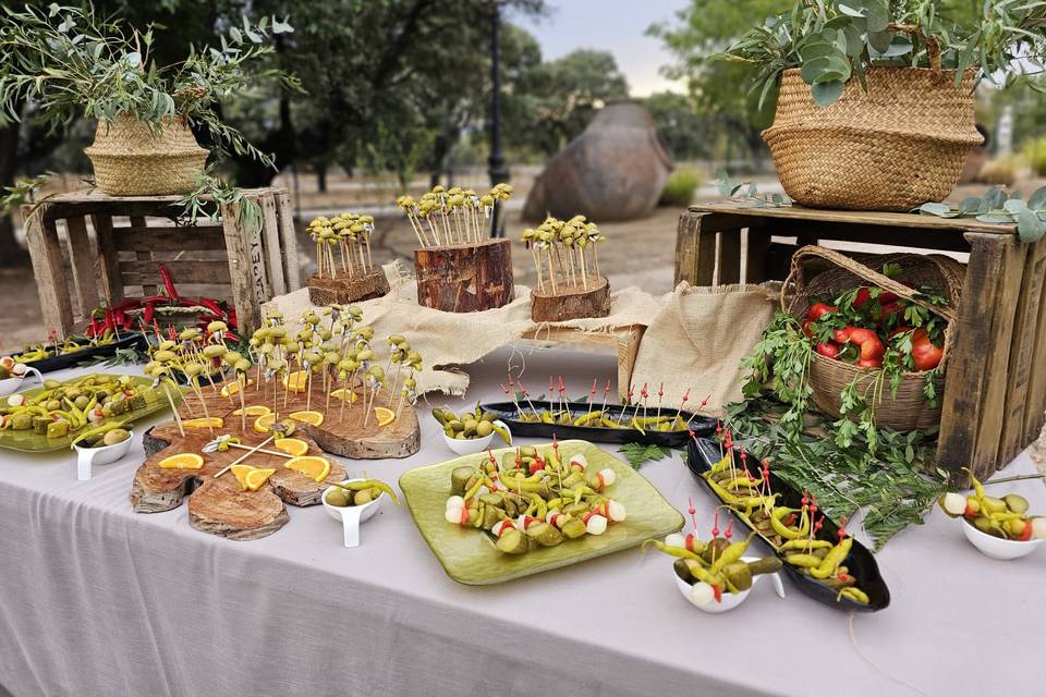 Mesa de encurtidos