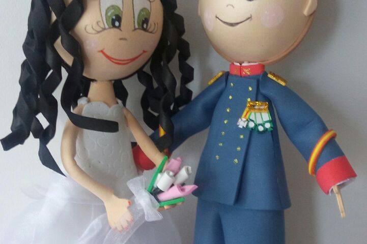 Los novios en miniatura