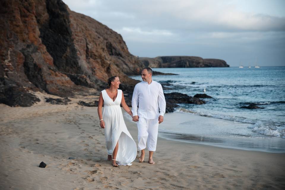 Post boda playa