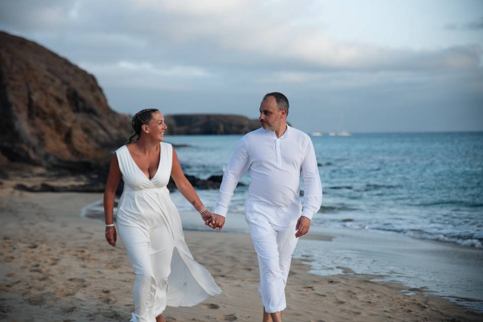 Post boda playa