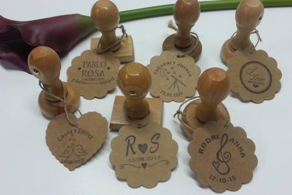 Sellos personalizados de boda