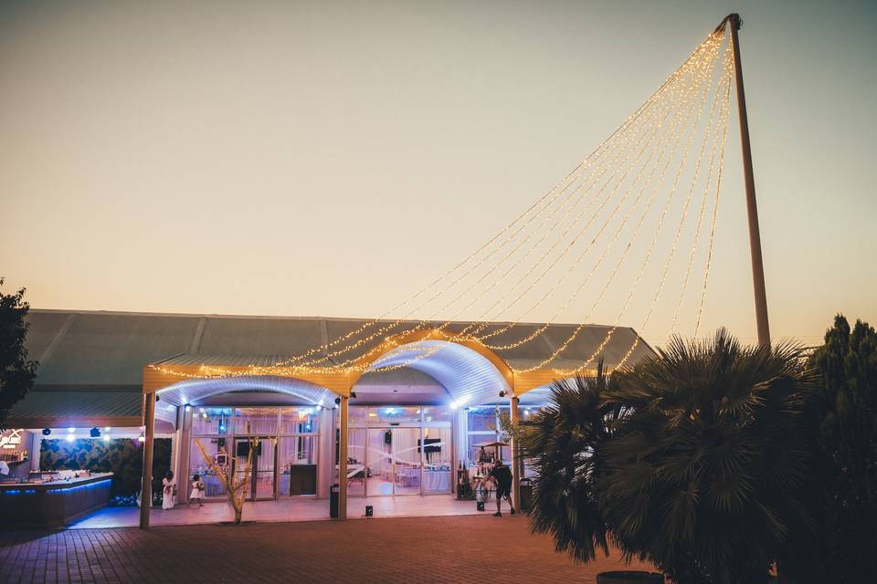 Exteriores salón