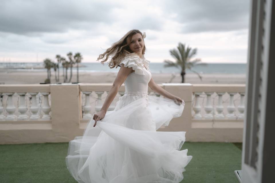 Sesión de fotos de novia