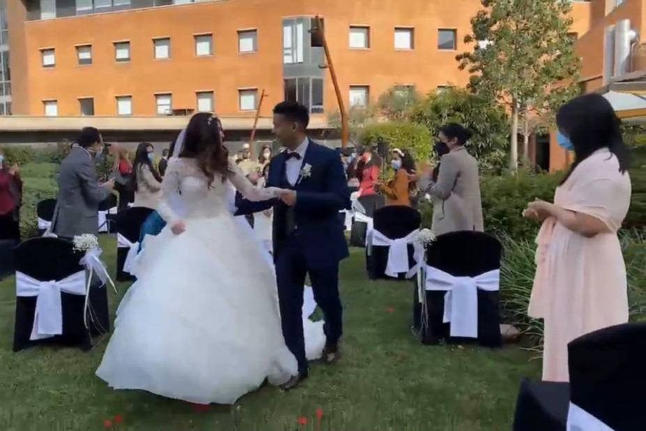 Imagen de la boda en directo