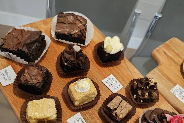 Degustación de brownies
