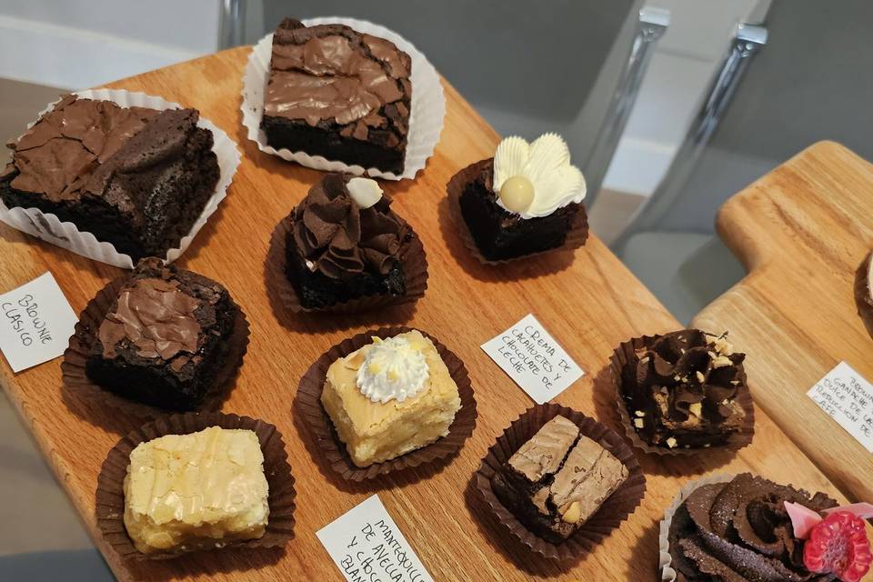 Degustación de brownies