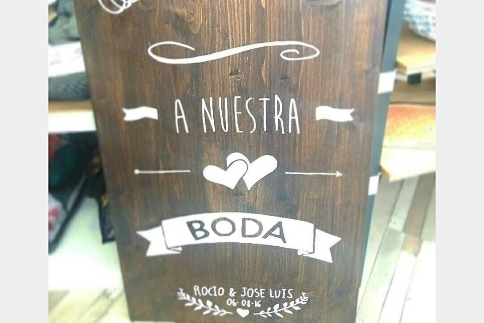 Carteles de madera