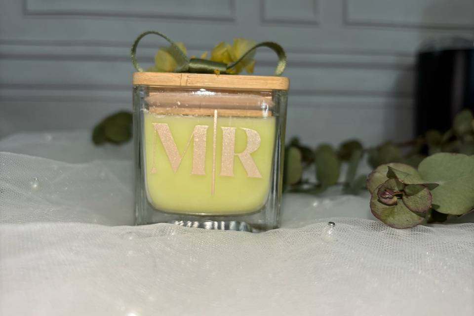 Vela aromática personalizada