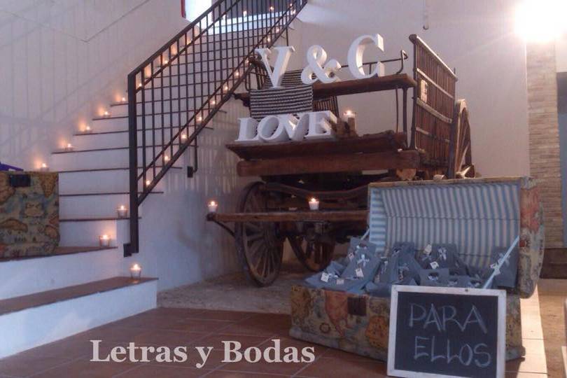 Letras y bodas - Letras decorativas