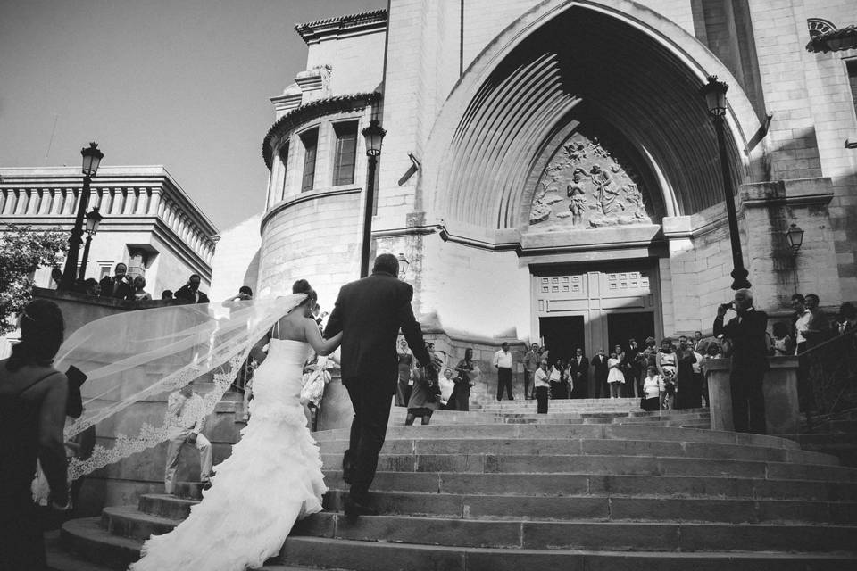 Llegada de la novia a catedral