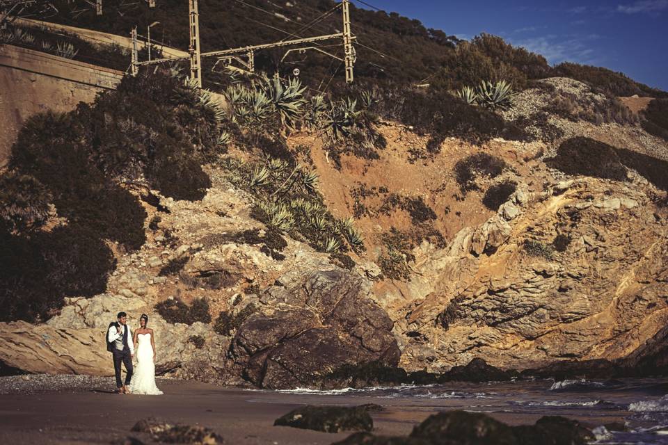 Novios a la playa