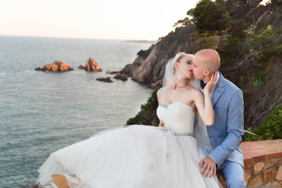 Beso en la playa