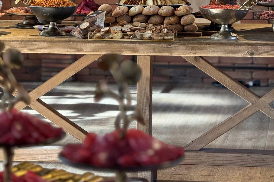 Mesa de aperitivos