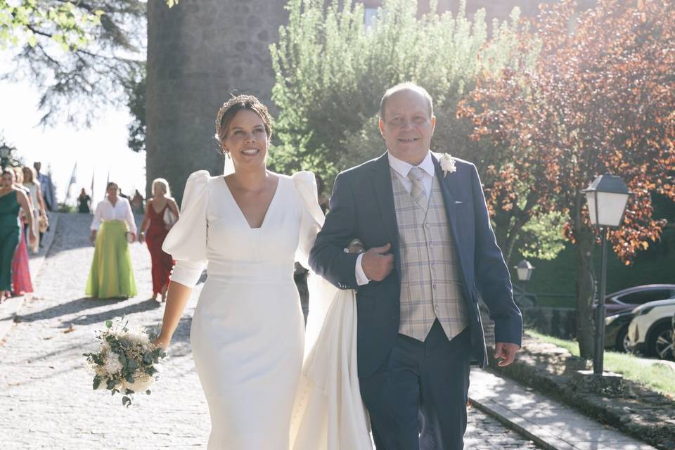 Camino a la ceremonia