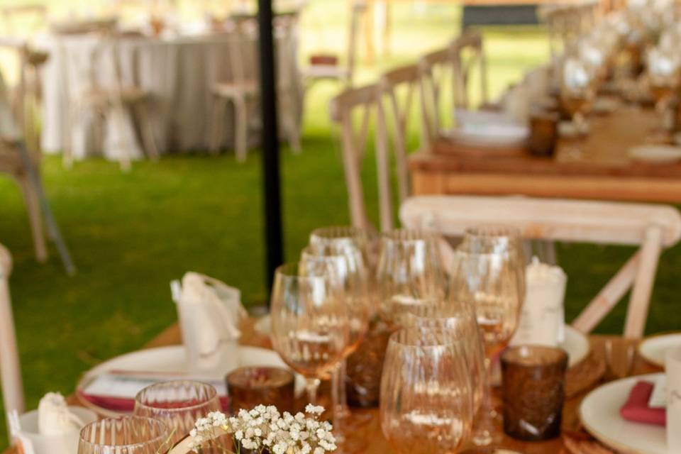 Mesa lista para el gran moment