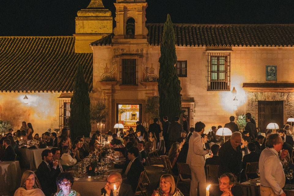 Cena al aire libre