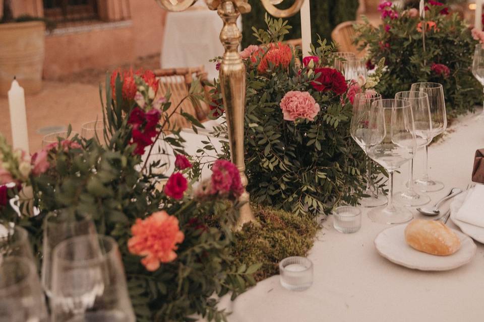 Decoración de la  mesa