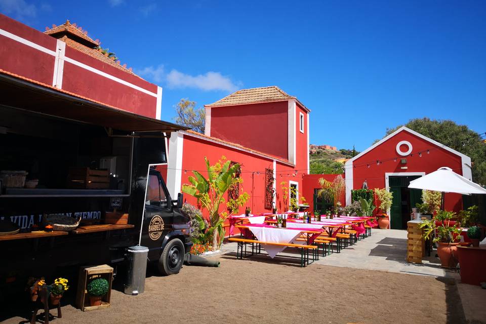 Boda con food truck