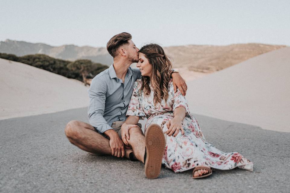 Preboda en las dunas de Tarifa