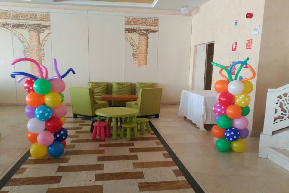 Columnas de globos