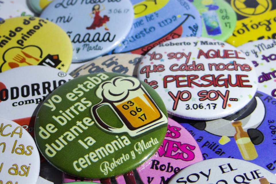 Chapas de boda