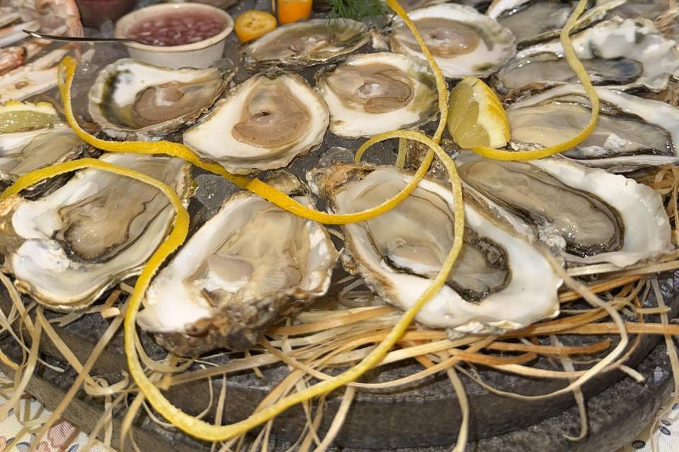 Catering de ostras y marisco