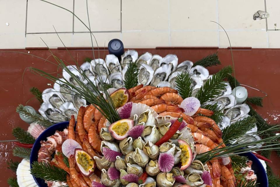 Catering de ostras y marisco