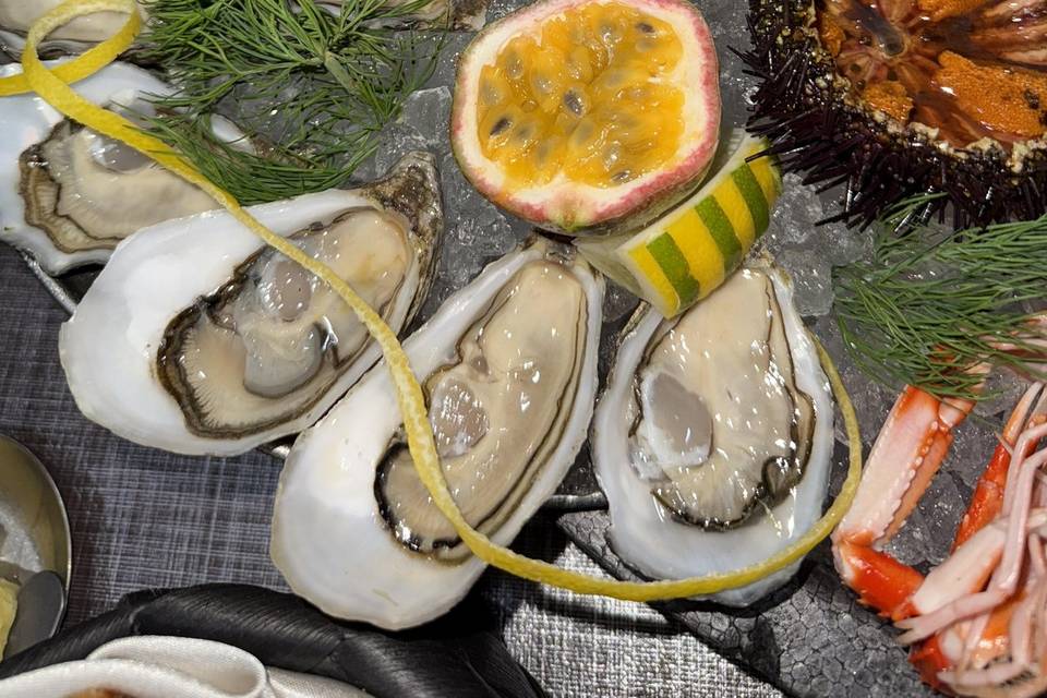 Catering de ostras y marisco