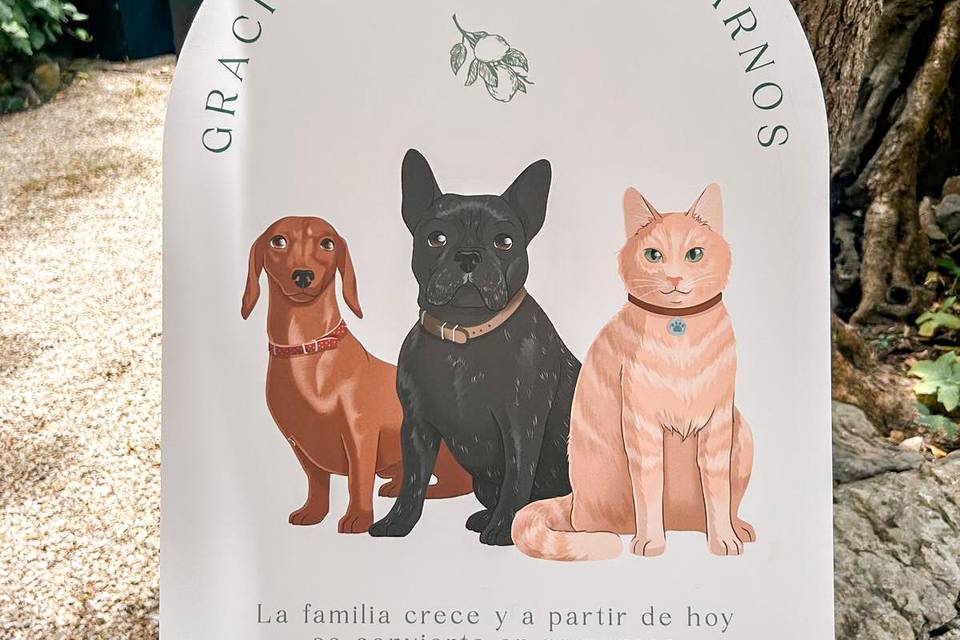 Cartel bienvenida