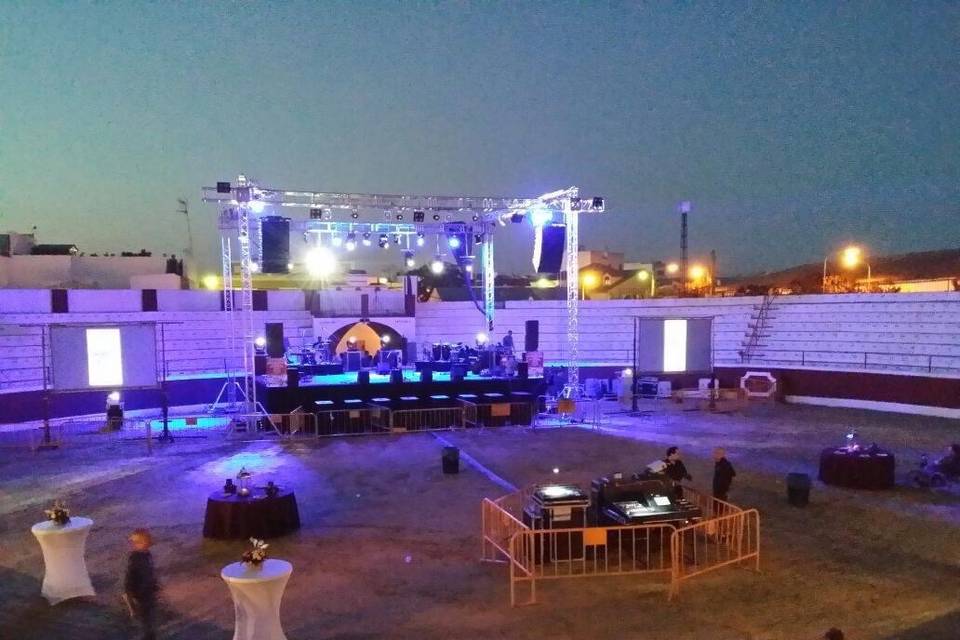 Sonido, estructural y luces