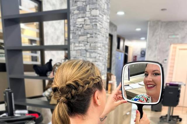 Coleta con trenza