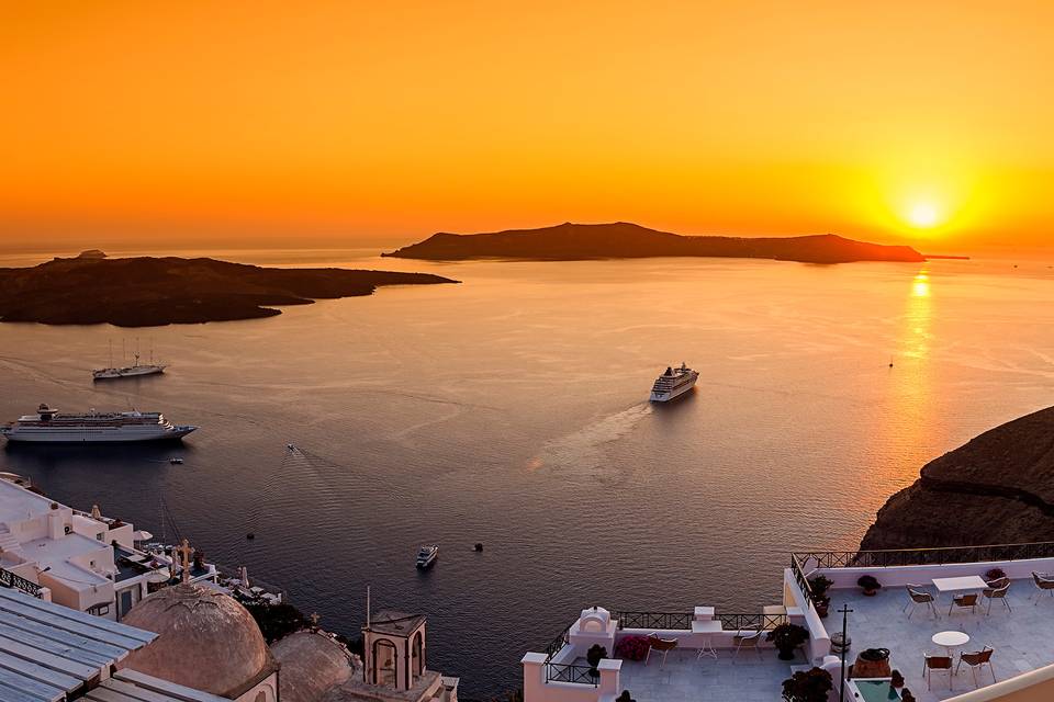 Atardecer en Santorini