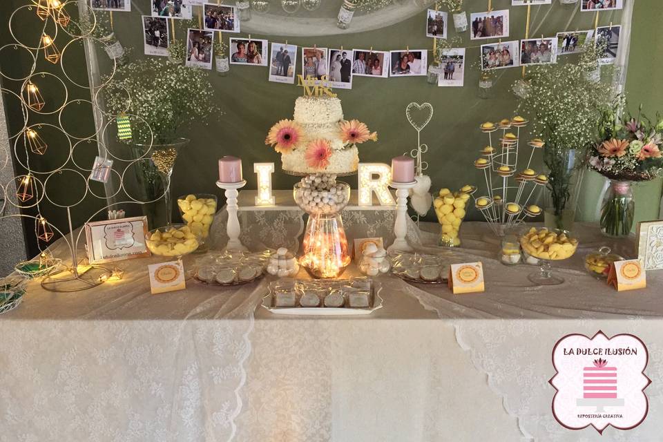Mesa dulce - boda de oro