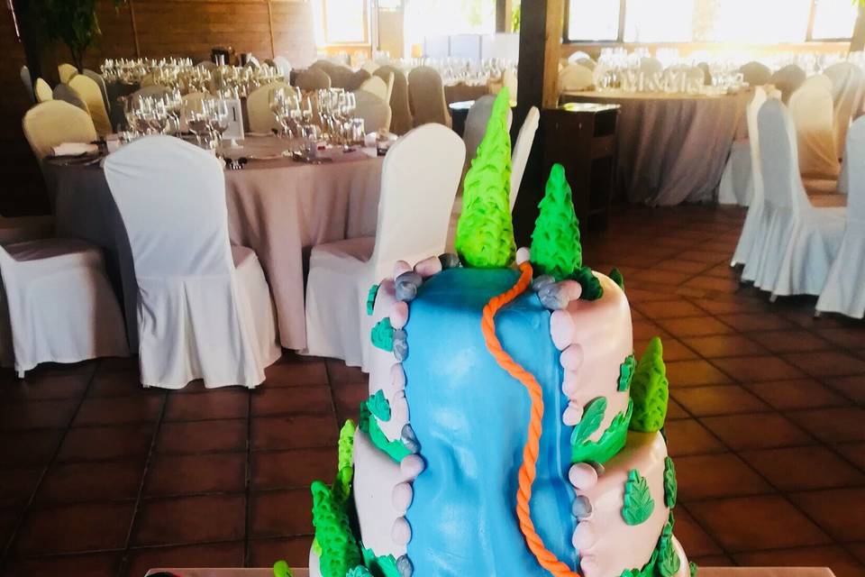 Tarta de boda original