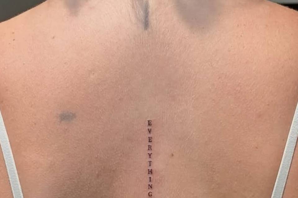 Tatuajes en la columna