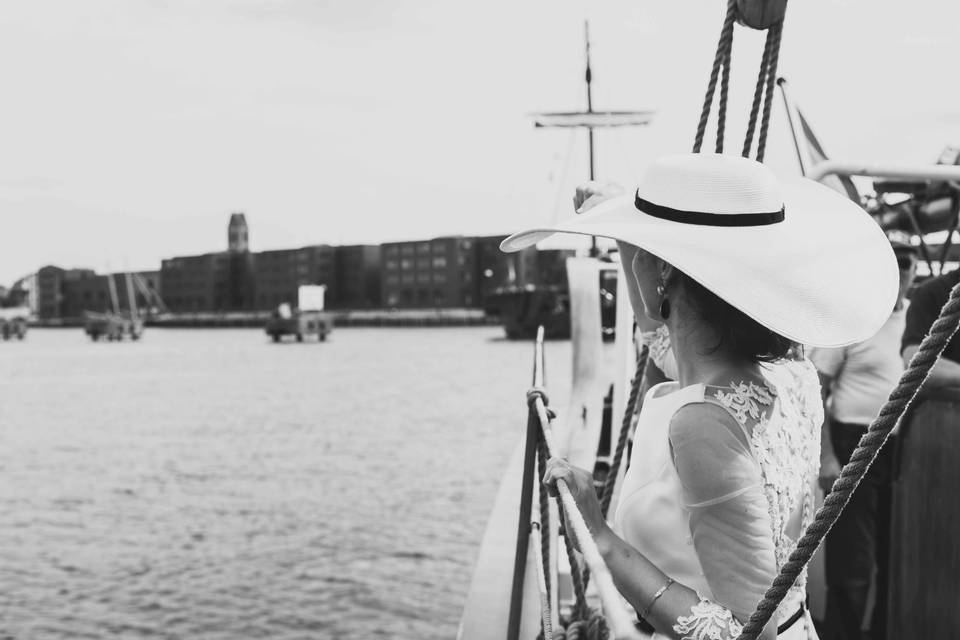 Boda en barco