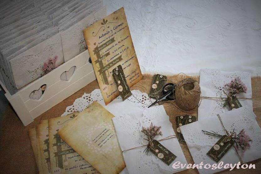 Invitaciones vintage