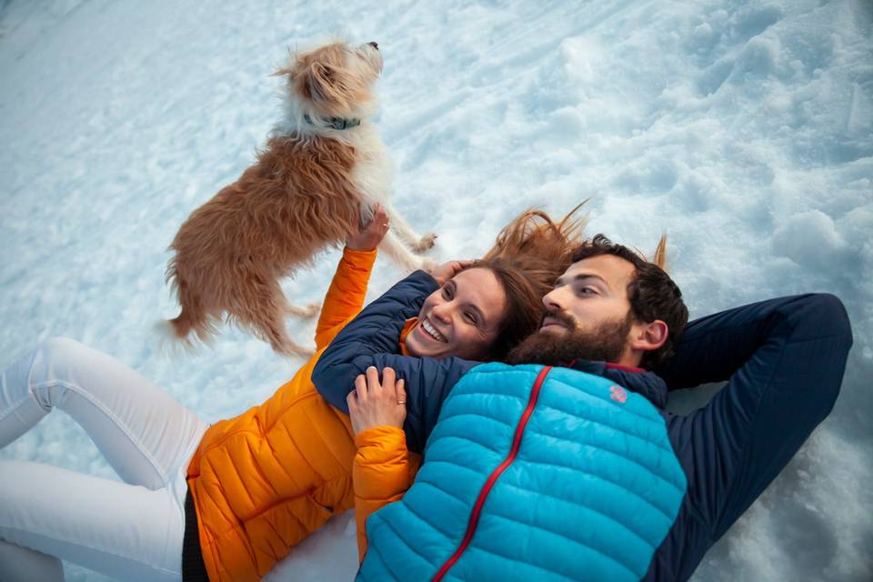 Preboda en la nieve