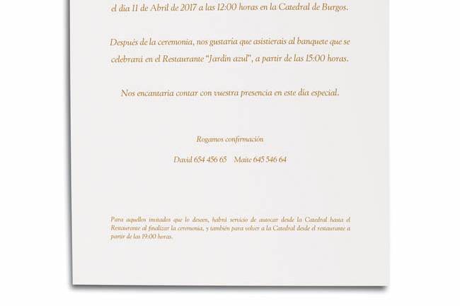 Invitaciones tipo