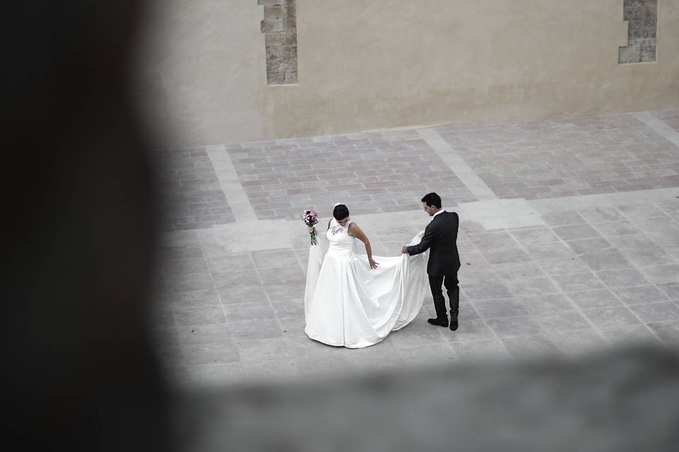 Novios en el castillo