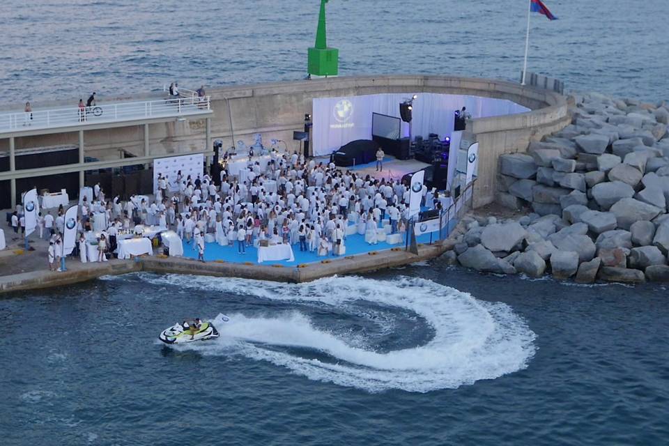 Evento en el Espigón de Mataró