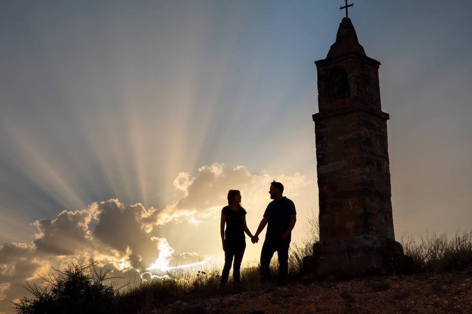 Siluetas al atardecer