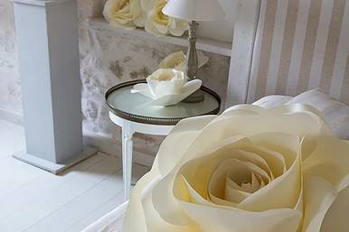 Decoración rosas de papel