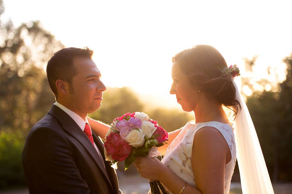 Posado el día de boda