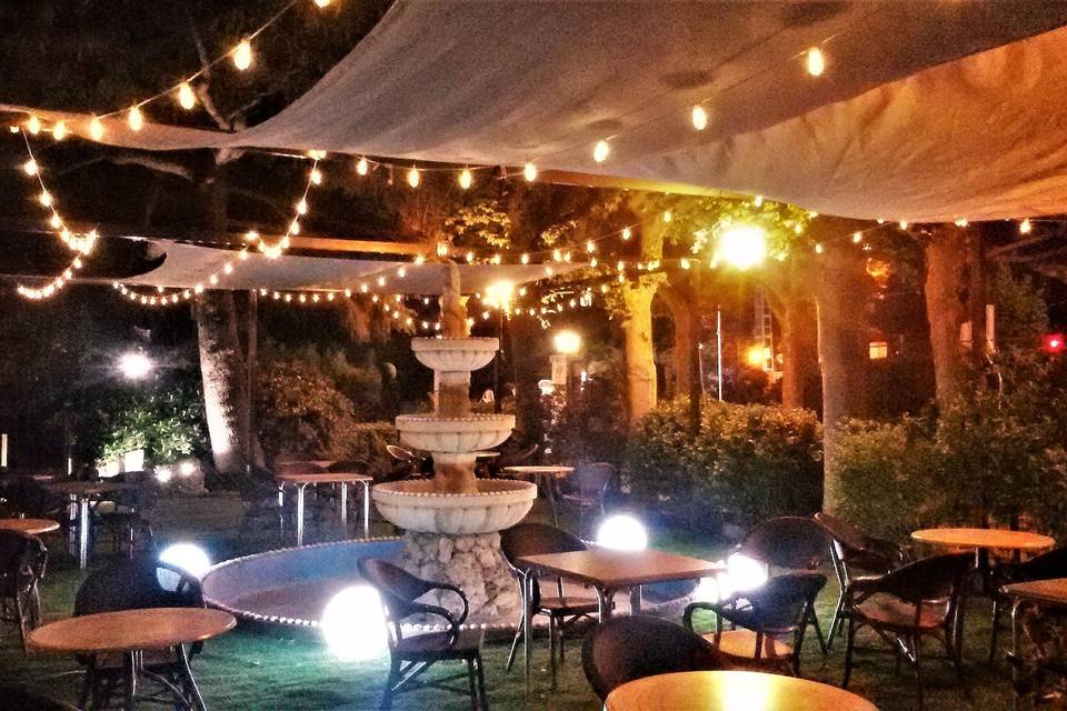 Terraza de noche