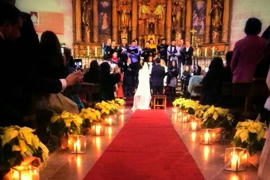 Decoración para boda católica